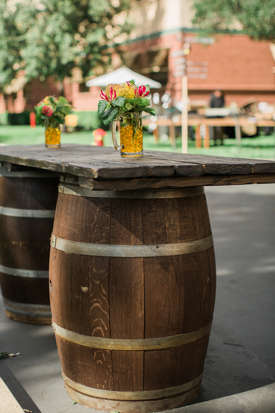 Tropical Theme wine barrels