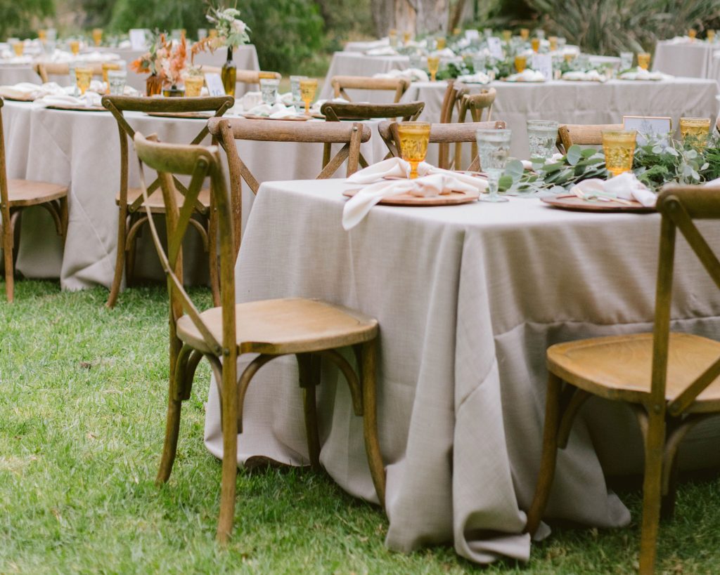Wedding linen and crossback chair
